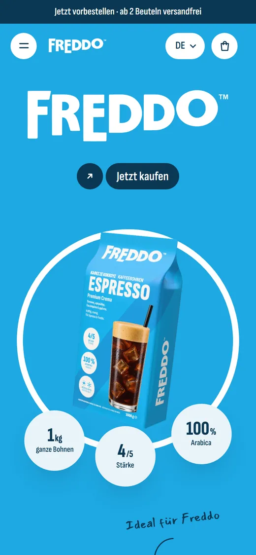FREDDO · Ansicht am Handy