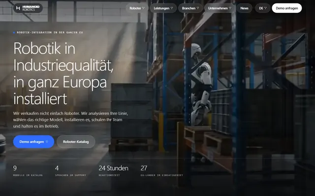 Humanoid Robotics Greece · Industrie und B2B