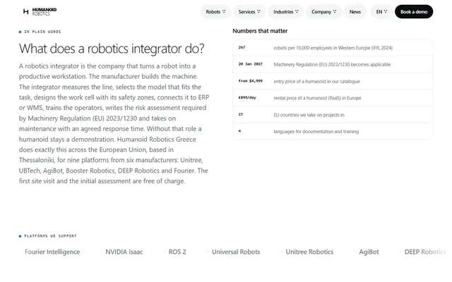 Humanoid Robotics Greece 2